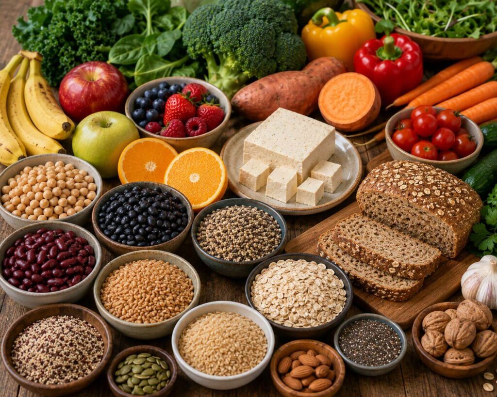 Healthy plant-based whole foods