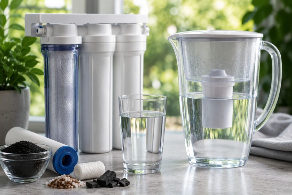 Water filtration in a modern kitchen